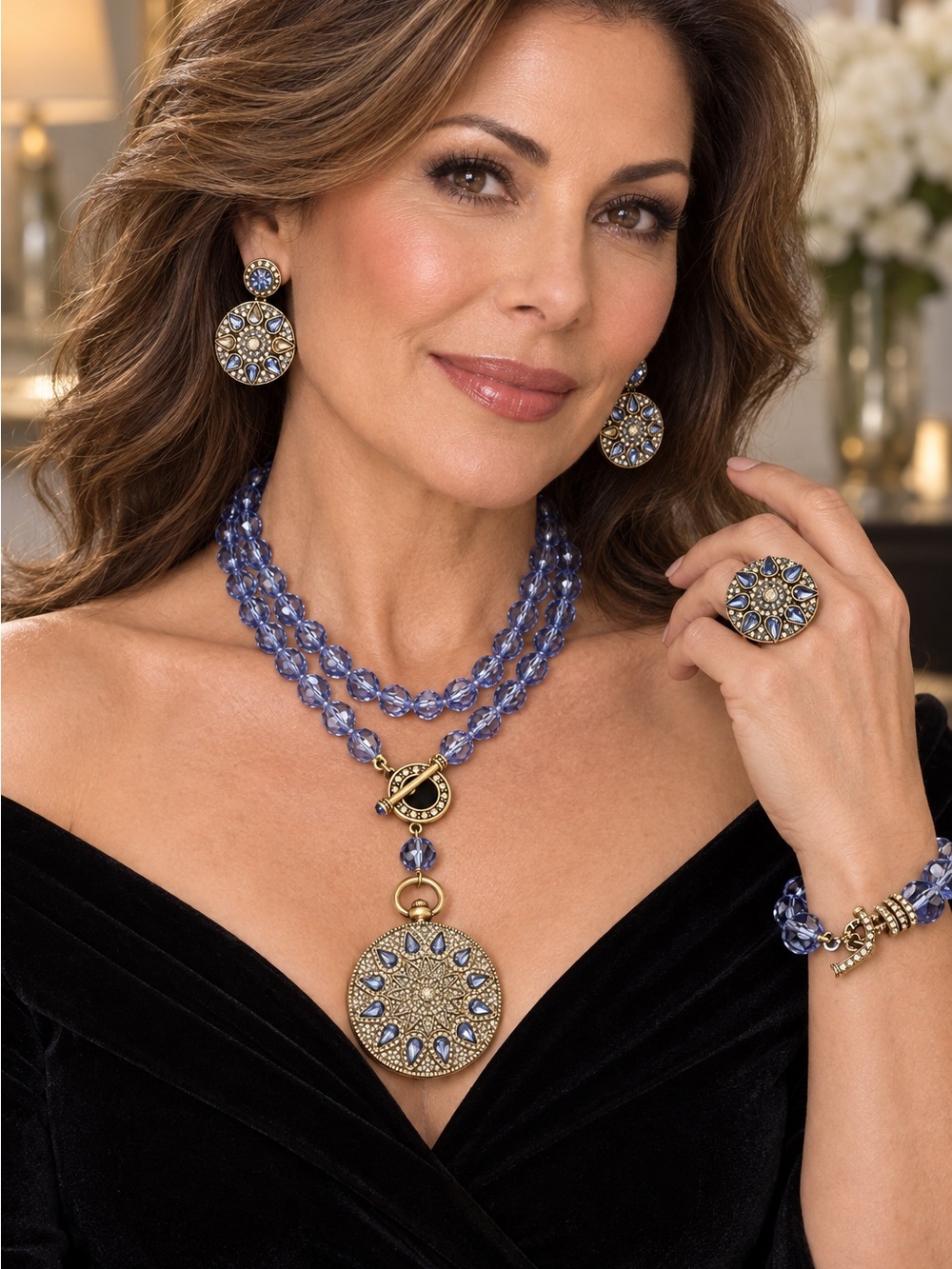 ✨ Heidi Daus “Timing Is Everything” Jewelry Set ✨Ring size 9